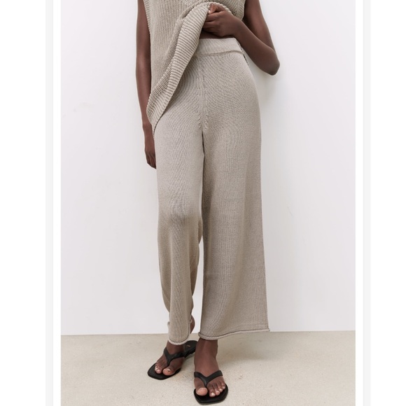 Zara Pants - Zara knitted wide leg pants